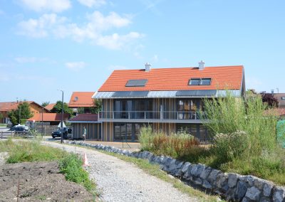 Neubau eines Doppelhauses in Holzbauweise, Königsdorf